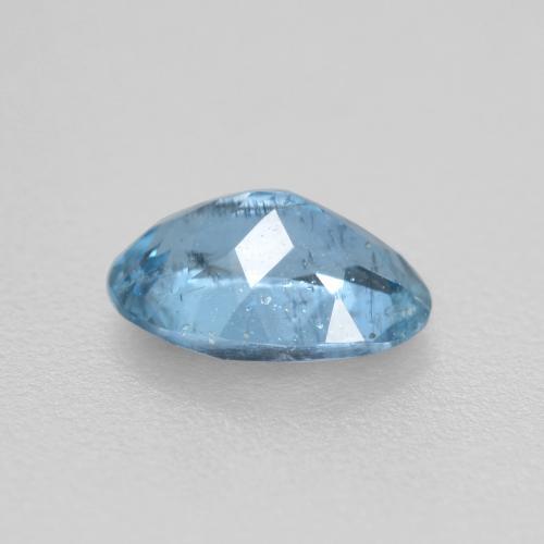 0.44캐럿 천연 베이비 블루 아쿠아마린, 타원형 컷, 6.1×4.2 mm, VS-SI