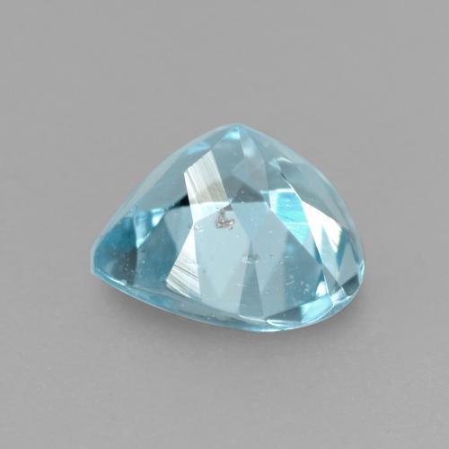0.38캐럿 천연 스카이 블루 아쿠아마린, 배 모양, 5.2×5 mm, SI