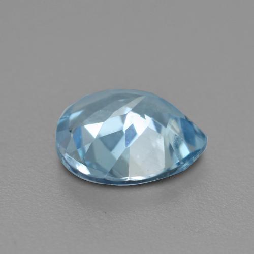 0.57캐럿 천연 베이비 블루 아쿠아마린, 배 모양, 6.1×6 mm, VVS-VS