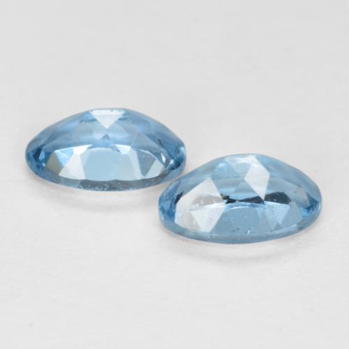 0.45캐럿 천연 스카이 블루 아쿠아마린 보석, 타원형 컷, 5.1×3.2 mm, VS-SI