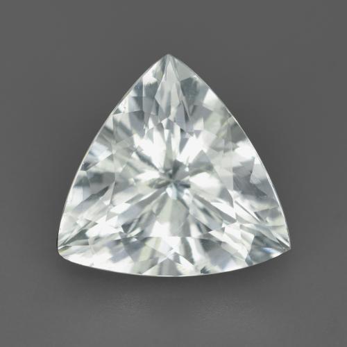 3.00캐럿 천연 녹빛 화이트 아쿠아마린, 트릴리언, 10.8×10.5 mm, VVS-VS