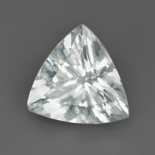 3.00캐럿 천연 녹빛 화이트 아쿠아마린, 트릴리언, 10.8×10.5 mm, VVS-VS