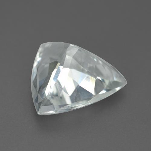 3.00캐럿 천연 녹빛 화이트 아쿠아마린, 트릴리언, 10.8×10.5 mm, VVS-VS