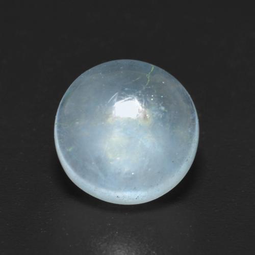 2.42캐럿 천연 베이비 블루 아쿠아마린, 라운드 컷, 8.15 mm, 투명한