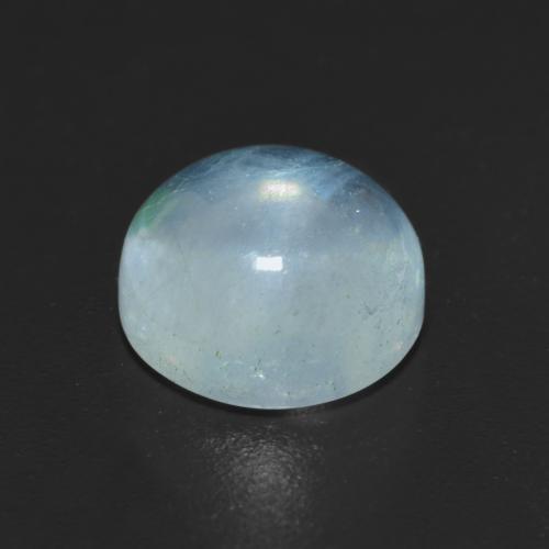 2.42캐럿 천연 베이비 블루 아쿠아마린, 라운드 컷, 8.15 mm, 투명한