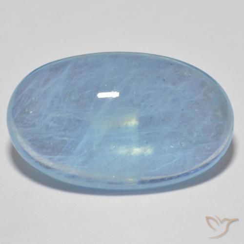 21.62ct 자연스러운 파란색 남옥, 타원형, 투명한, Photo A