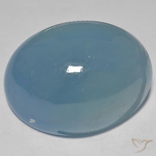 63.50ct 자연스러운 라이트 청록색 남옥, 타원형, 투명한, Photo A