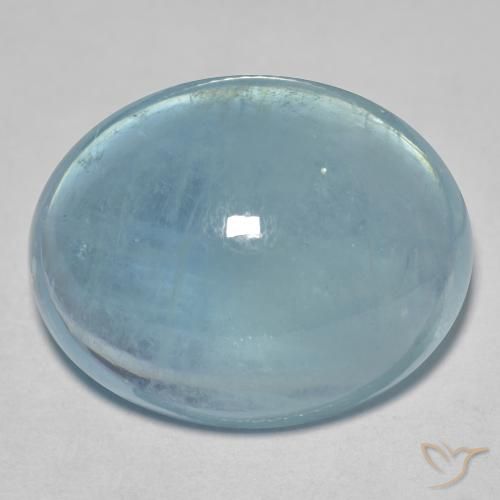 31.95ct 자연스러운 하늘색 녹색 남옥, 타원형, 투명한