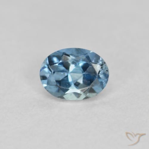 0.17ct 자연스러운 파란색 남옥, 타원형, VS