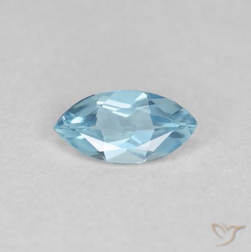 0.20ct 자연스러운 하늘색 남옥, 보석, VVS-VS