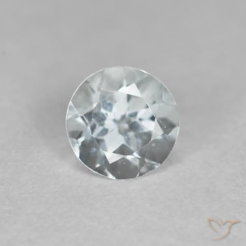 0.40ct 자연스러운 밝은 녹색을 띤 파란색 남옥, 둥근, VS, Photo A
