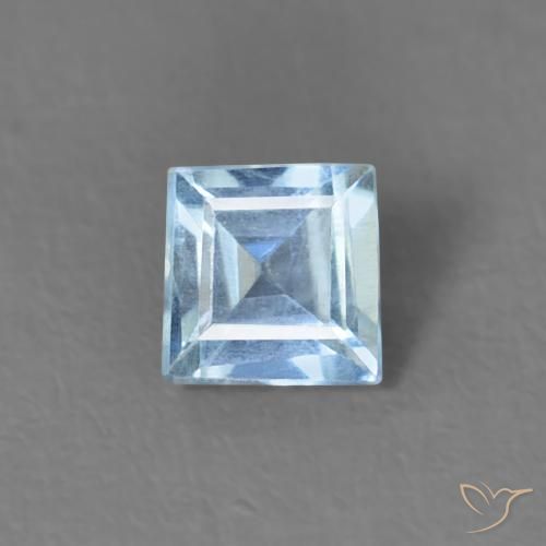 0.17ct 자연스러운 마야 블루 남옥, 정사각형, VS
