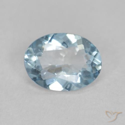 0.27ct 자연스러운 베이비 블루 남옥, 타원형, VS, Photo A