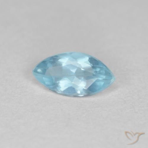 0.33ct 자연스러운 베이비 블루 남옥, 보석, VS