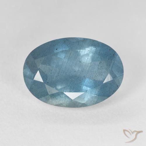 5.55캐럿 천연 Light Bluish Turquoise 아쿠아마린, 타원형 컷, 14×9.8 mm, VS-SI