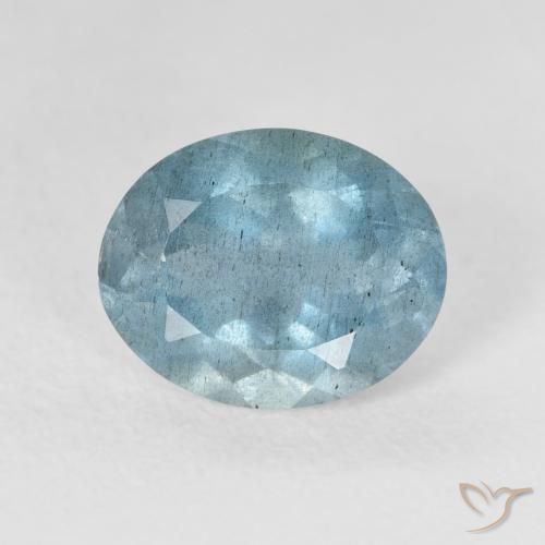 2.51ct 자연스러운 Light Bluish Turquoise 남옥, 타원형, VS-SI