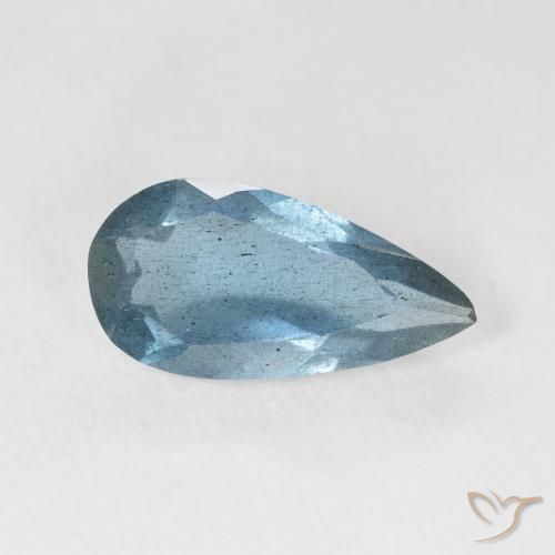 2.35ct 자연스러운 라이트 아쿠아 블루 남옥, 배 모양, VS-SI