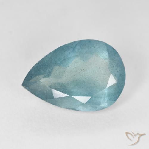 5.16ct 자연스러운 하늘색 남옥, 배 모양, VS-SI, Photo A
