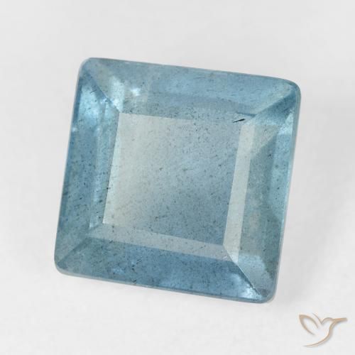 4.81캐럿 천연 Light Bluish Turquoise 남옥, 정사각형, VS-SI