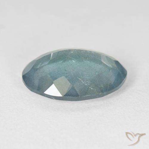 6.36캐럿 천연 Light Bluish Turquoise 남옥, 타원형, VS-SI