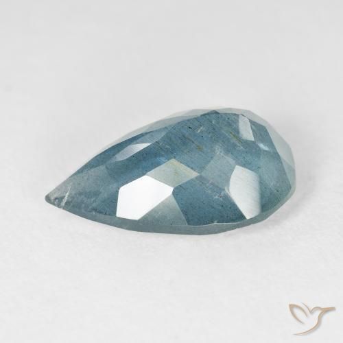 5.66캐럿 천연 Light Bluish Turquoise 남옥, 배 모양, VS-SI