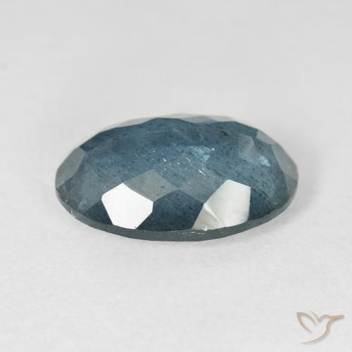 5.19캐럿 천연 푸르스름한 그린 아쿠아마린, 타원형 컷, 14.2×10.1 mm, 투명한
