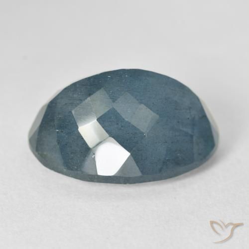 14.32캐럿 천연 딥 블루 아쿠아마린, 타원형 컷, 18.5×13 mm, VS-SI