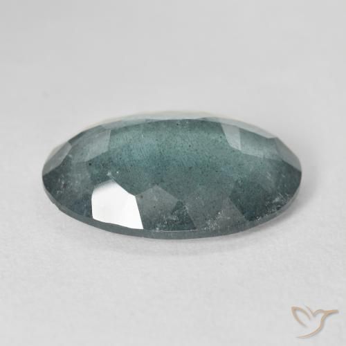 12.27캐럿 천연 매우 연한 블루 아쿠아마린, 타원형 컷, 20×14.8 mm, VS-SI
