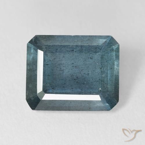 5.38캐럿 천연 라이트 블루 아쿠아마린, 에메랄드 컷, 12.3×10 mm, VS-SI