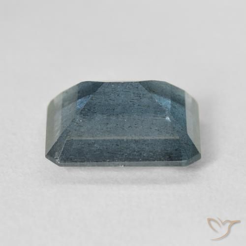5.38캐럿 천연 라이트 블루 아쿠아마린, 에메랄드 컷, 12.3×10 mm, VS-SI