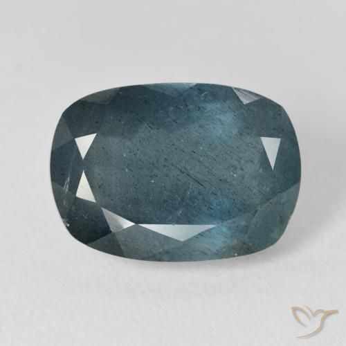 9.84캐럿 천연 딥 블루 아쿠아마린, 쿠션 컷, 15.6×11 mm, VS-SI