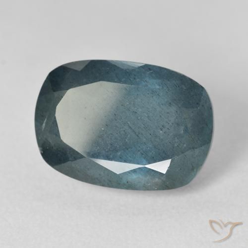 9.84캐럿 천연 딥 블루 아쿠아마린, 쿠션 컷, 15.6×11 mm, VS-SI