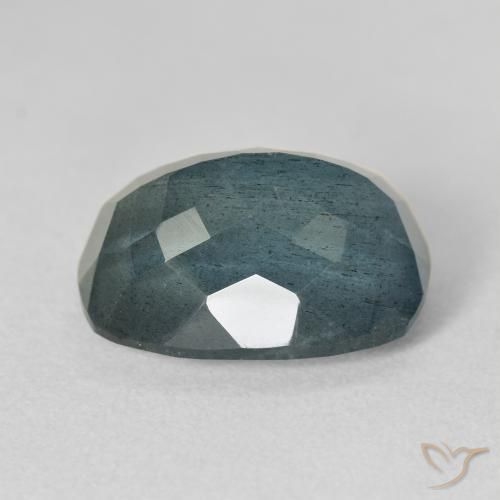 9.84캐럿 천연 딥 블루 아쿠아마린, 쿠션 컷, 15.6×11 mm, VS-SI