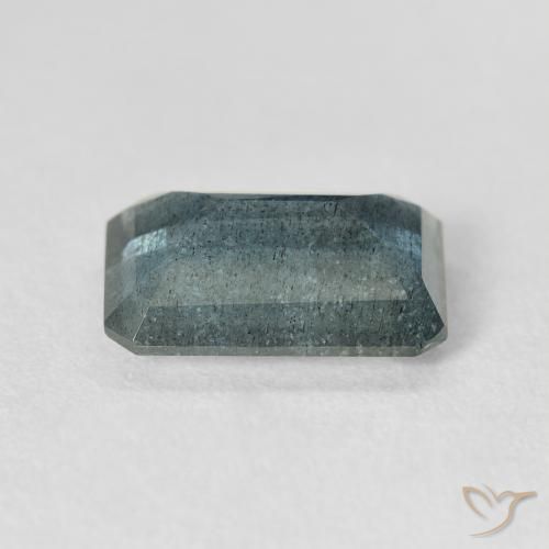 4.25캐럿 천연 연한 청록색 아쿠아마린, 에메랄드 컷, 12.4×8.7 mm, VS-SI
