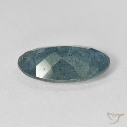5.60캐럿 천연 블루그린 아쿠아마린, 타원형 컷, 16.4×10.1 mm, VS-SI