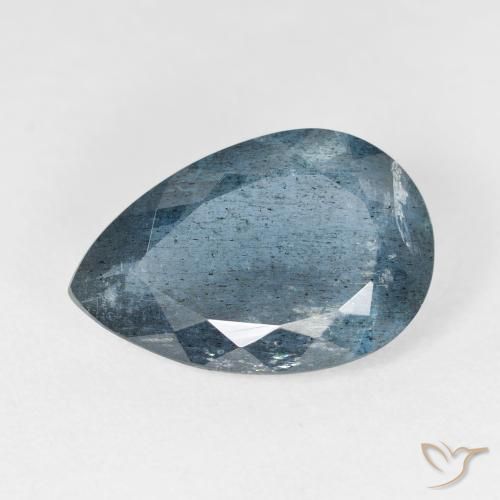 6.78캐럿 천연 인텐스 실버 아쿠아 블루 아쿠아마린, 배 모양, 16.5×11 mm, VS-SI