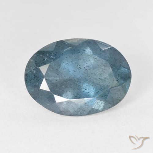 5.08캐럿 천연 딥 블루 아쿠아마린, 타원형 컷, 13.5×9.8 mm, VS-SI