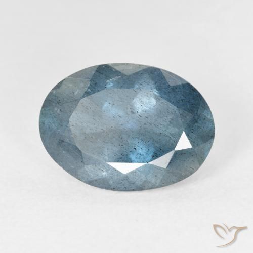5.08캐럿 천연 딥 블루 아쿠아마린, 타원형 컷, 13.5×9.8 mm, VS-SI