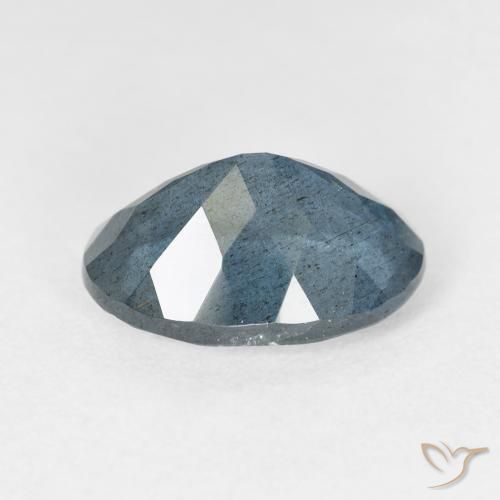 5.08캐럿 천연 딥 블루 아쿠아마린, 타원형 컷, 13.5×9.8 mm, VS-SI