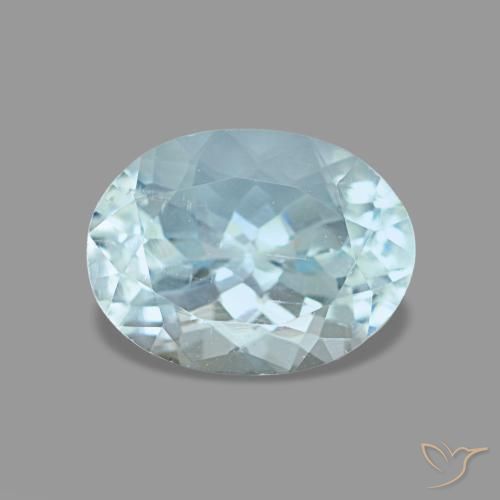 1.21ct 블루 아쿠아마린, 오벌, VS