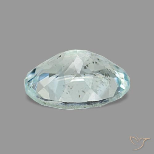 1.15캐럿 천연 라이트 아쿠아 블루 아쿠아마린, 타원형 컷, 8.1×6.2 mm, VS