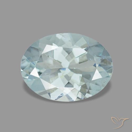 1.08ct 블루 아쿠아마린, 오벌, VS