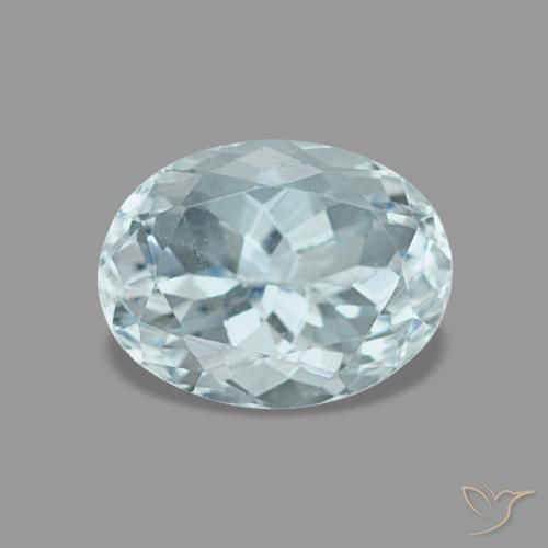 1.24ct 터키석 아쿠아마린, 오벌, VVS