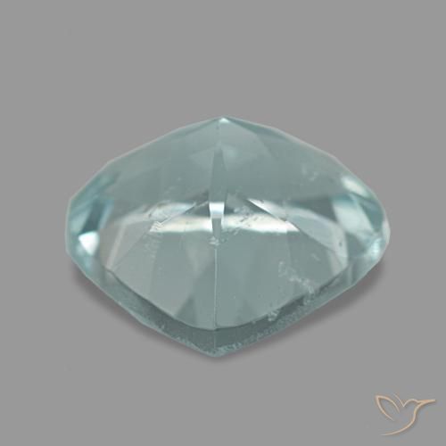 1.29캐럿 천연 인텐스 아쿠아 블루 아쿠아마린, 배 모양, 7.9×7.6 mm, VS