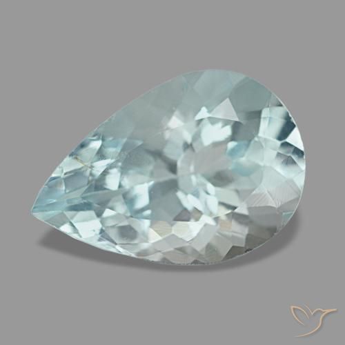 1.64ct 블루 아쿠아마린, 배 모양, VVS