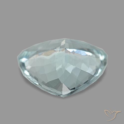 2.17캐럿 천연 인텐스 아쿠아 블루 아쿠아마린, 트릴리언, 10.1×9.8 mm, VVS