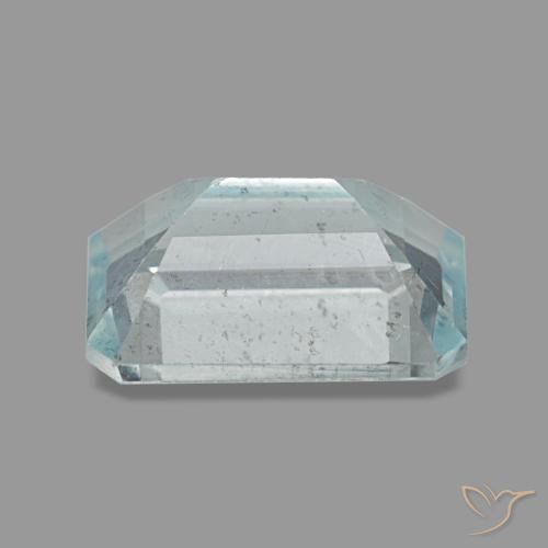 1.45캐럿 천연 라이트 아쿠아 블루 아쿠아마린, 에메랄드 컷, 8.2×6.1 mm, VS