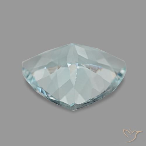 1.74캐럿 천연 라이트 블루 아쿠아마린, 트릴리언, 9.2×8.9 mm, VS