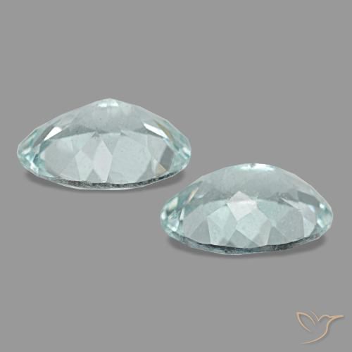 2.00캐럿 천연 라이트 아쿠아 블루 아쿠아마린 보석, 타원형 컷, 8.1×6.2 mm, VS