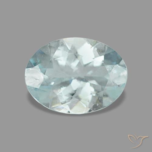 0.97ct 블루 아쿠아마린, 오벌, VS